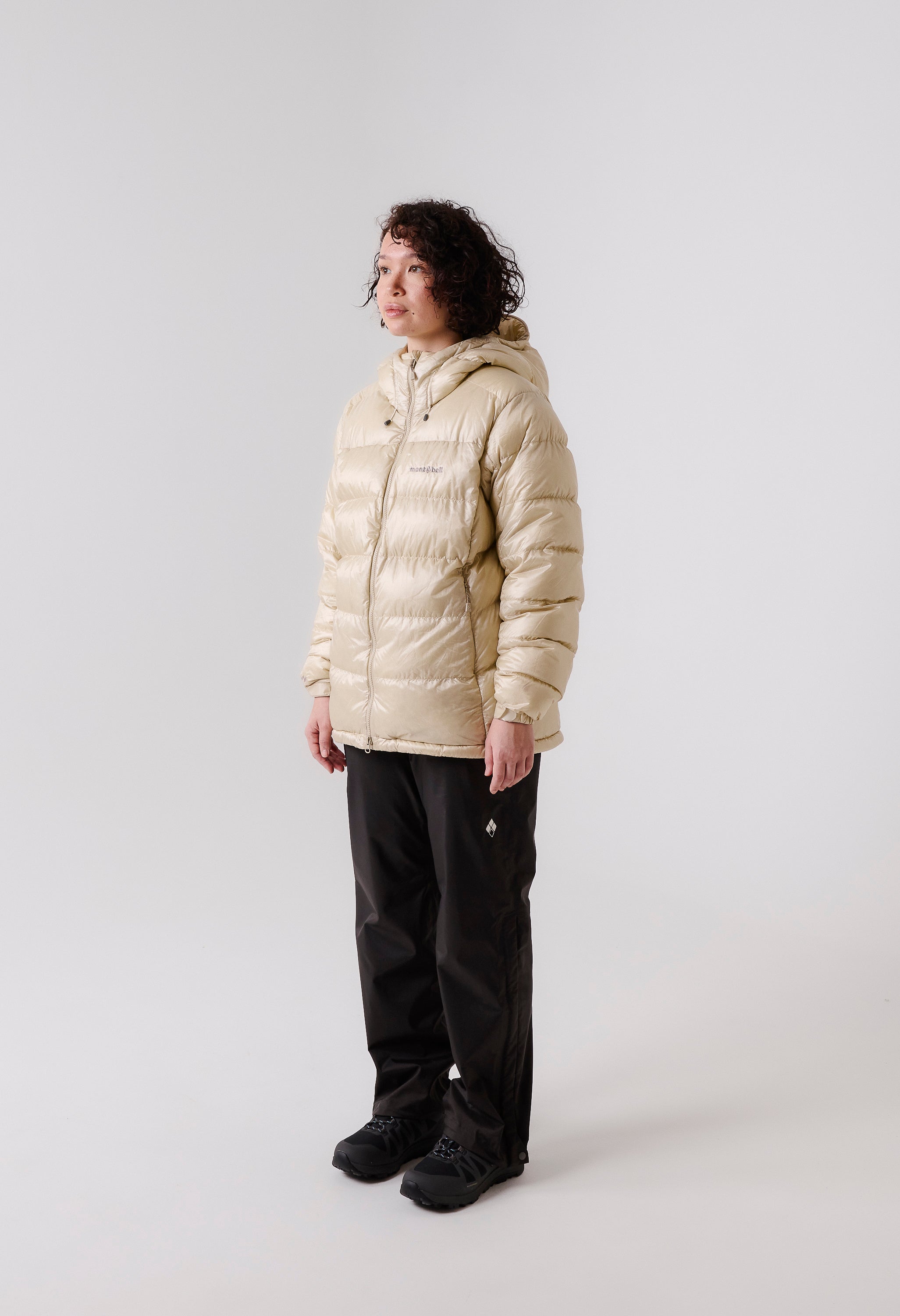 短丈 mont-bell down jacket parka beige y2k Women's Alpine Down Parka (Ivory) – Montbell UK