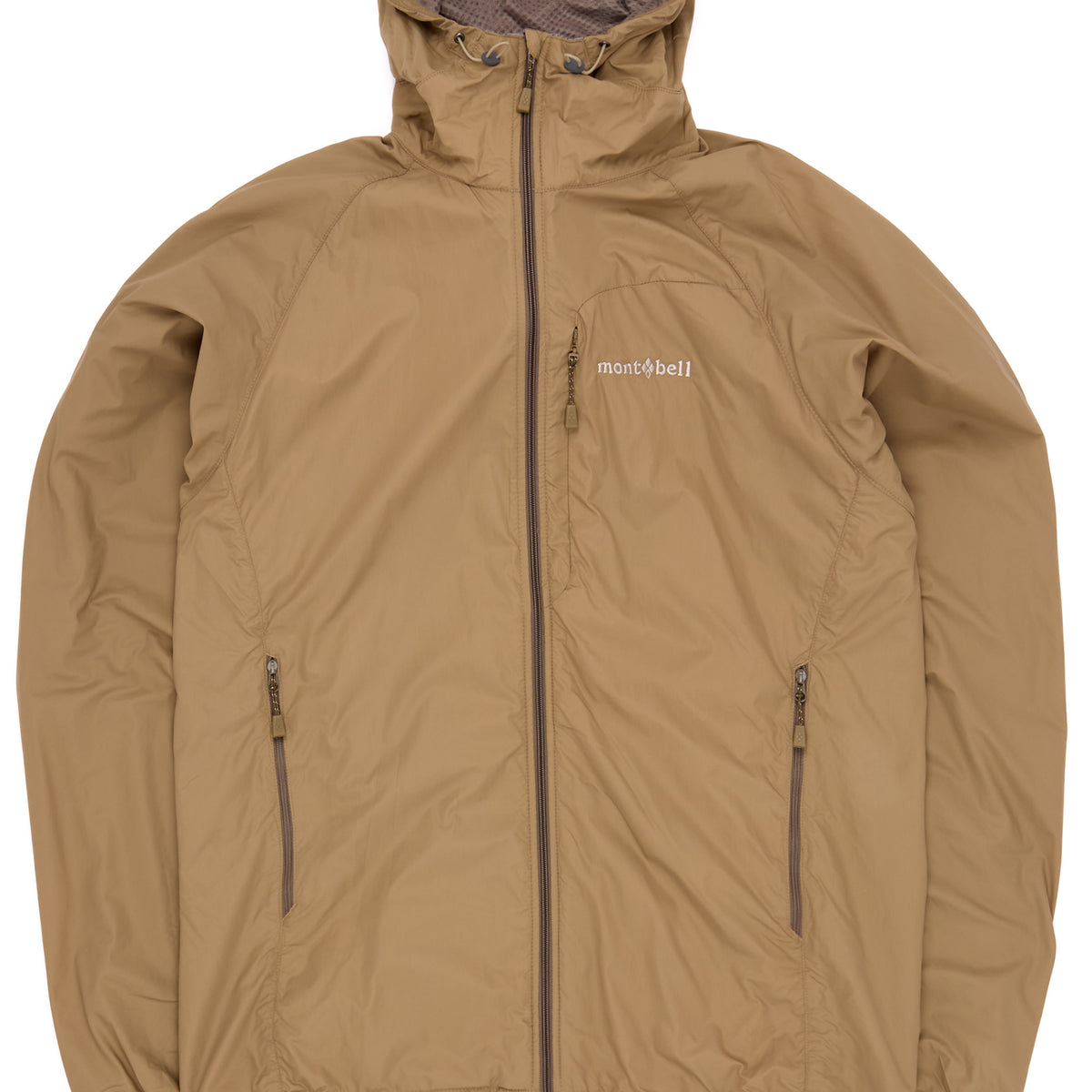 Men's Light Shell Hooded Jacket (Tan) – Montbell UK
