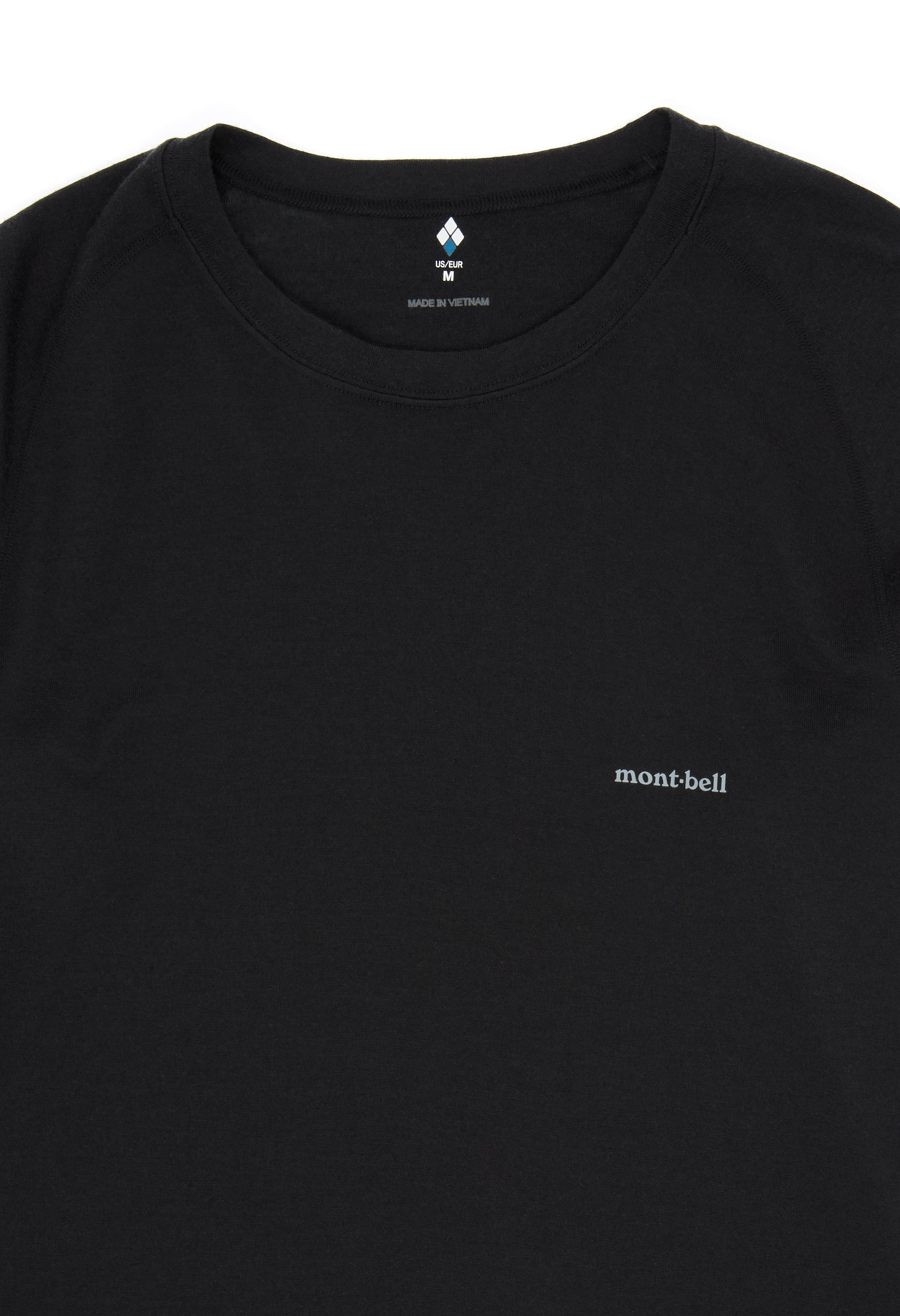 mont-bell SUPER MERINO WOOL 中厚手 Mサイズ 黒 SUPER MERINO WOOL EXP. Round Neck Shirt Women's | Montbell