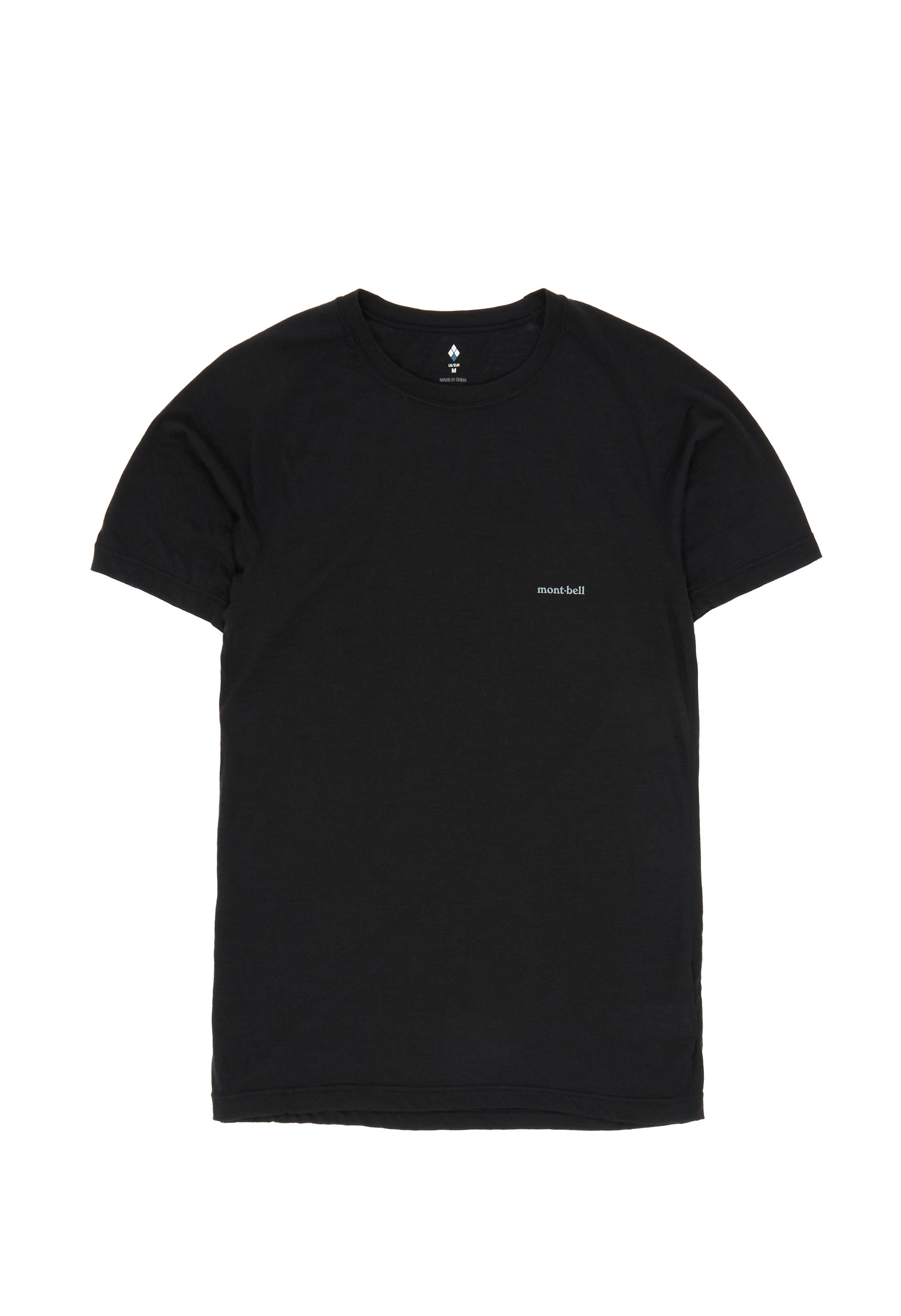 Men's SUPER MERINO WOOL Light Weight T-Shirt (Black) – Montbell UK